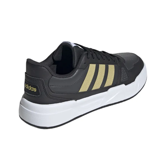 Adidas Anti Slip Wear Resistant Low Top Skateboard Shoes Unisex Black Gold-2