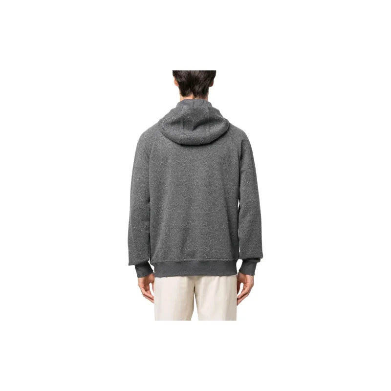 Brunello Cucinelli Logo print Zip up Hoodie-2