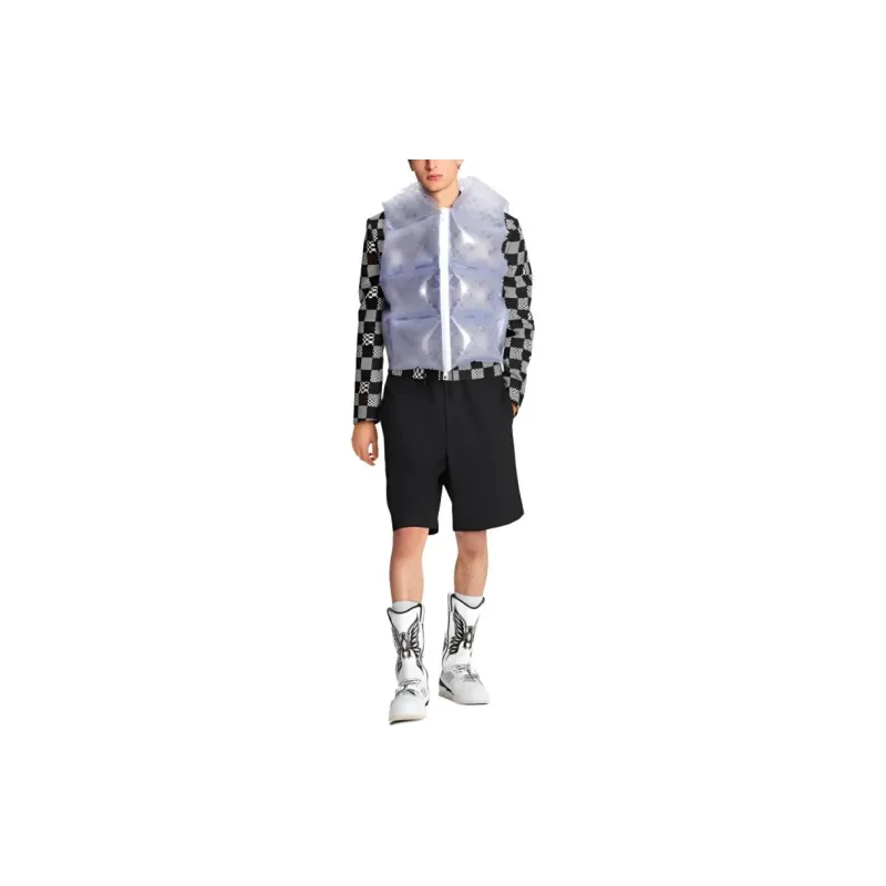 LOUIS VUITTON Vest Men's Coffee Blue-1