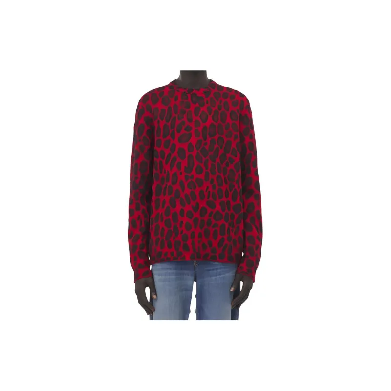Alexander McQueen Leopard Jacquard Jumper-1