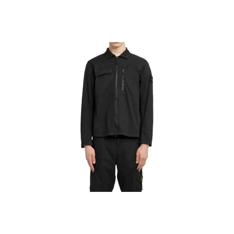STONE ISLAND SS24 Jackets Coats Men's Black-2