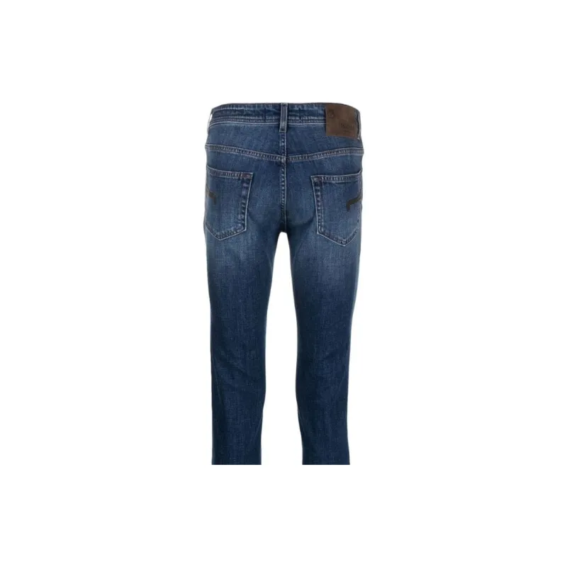 BARBA Logo patch Slim cut Jeans-4