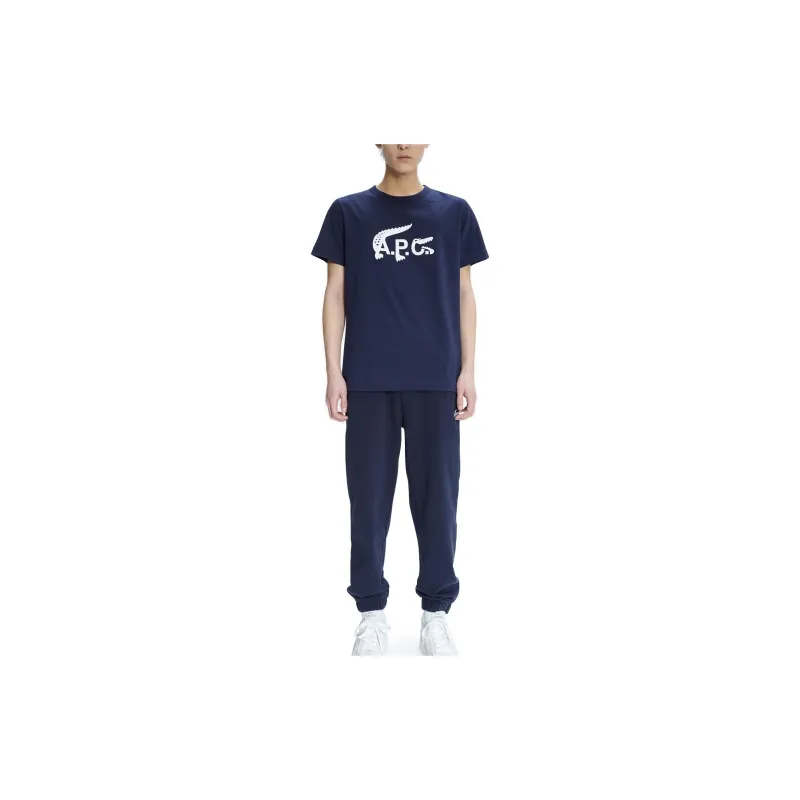 LACOSTE Regular T Shirt Unisex Navy Blue-3
