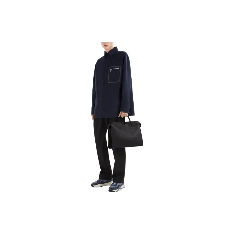 FENDI Jackets Men Blue-3