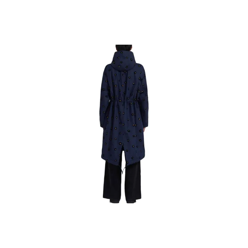 MARNI Draft Flower Hooded Parka Coat-2
