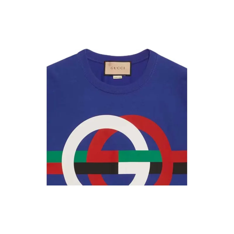 GUCCI T Shirts Men Blue-5