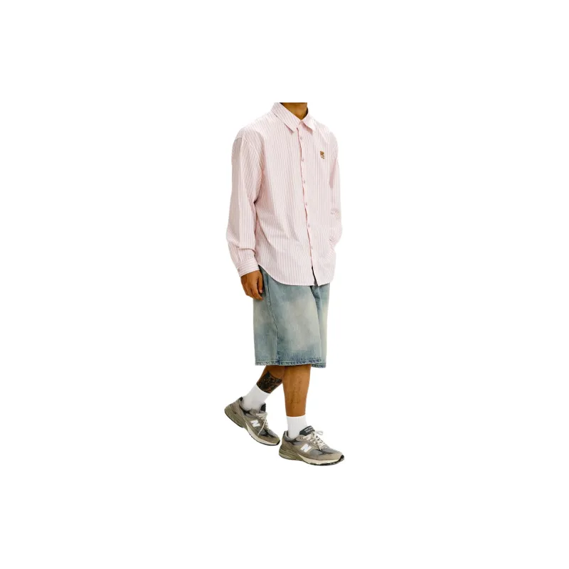 Crying Center Denim Shorts Unisex Light Blue-1