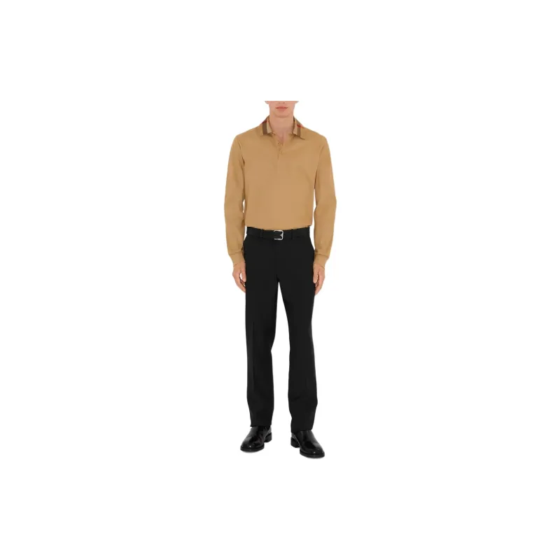 Burberry Polo Shirts Men Beige-1
