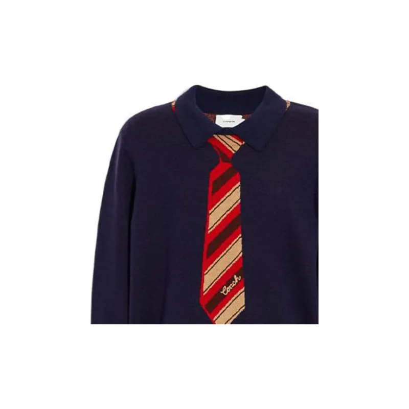 COACH Sweaters Men Marine Blue-3