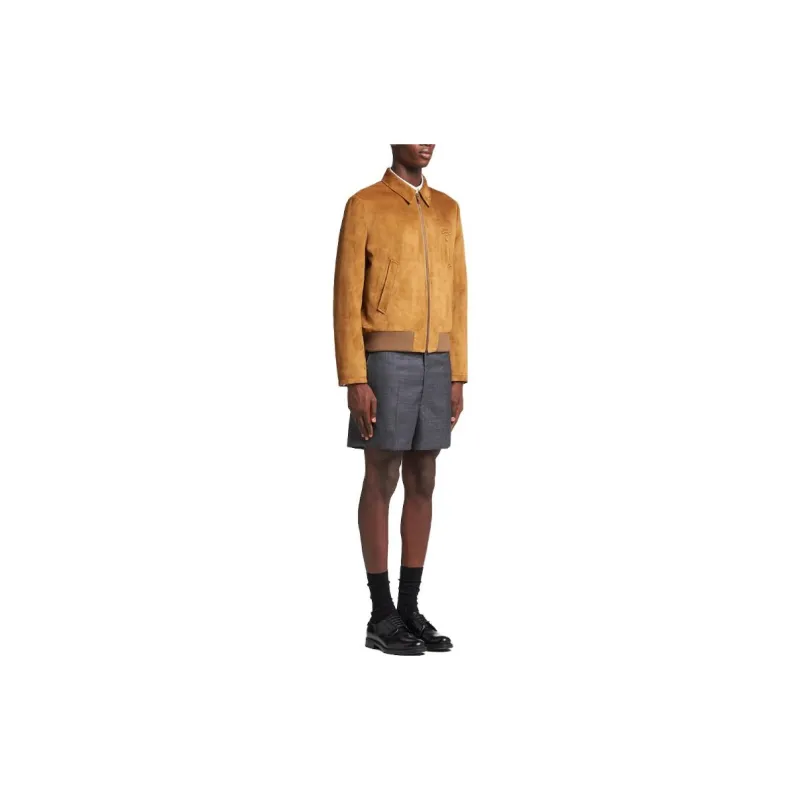 PRADA Leather Jackets Men Brown-3