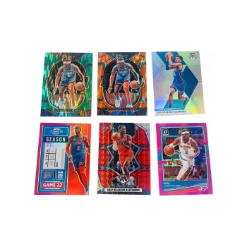 PANINI Thunder, Alexander, Refraction, Combo, Shay Gilgeous Alexander, Star Card, Card Pass Sports Cards 6 Pcs