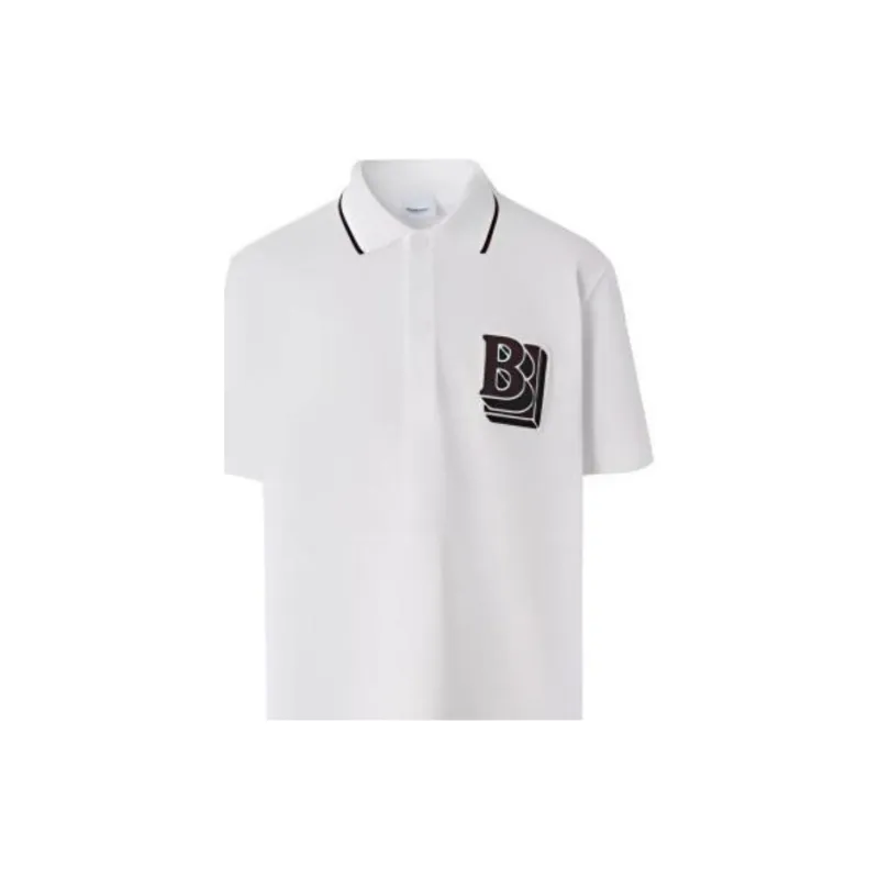 Burberry Polo Shirt Men's White-6
