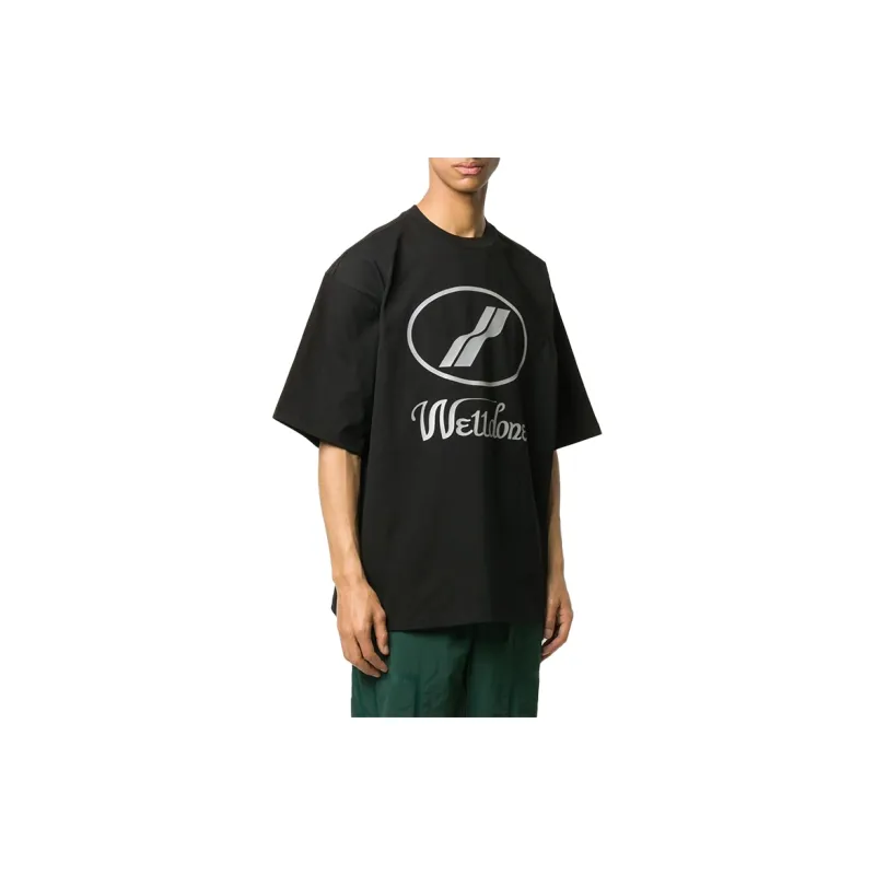 WE11DONE Logo Print Oversized T shirt-1