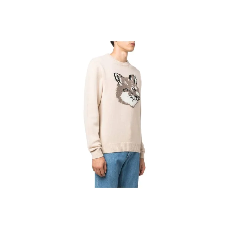 Maison Kitsune Sweaters Men Beige-3