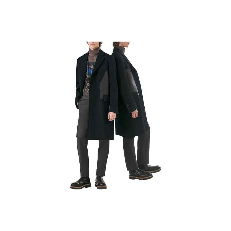 HERMES Coats Men Black-1