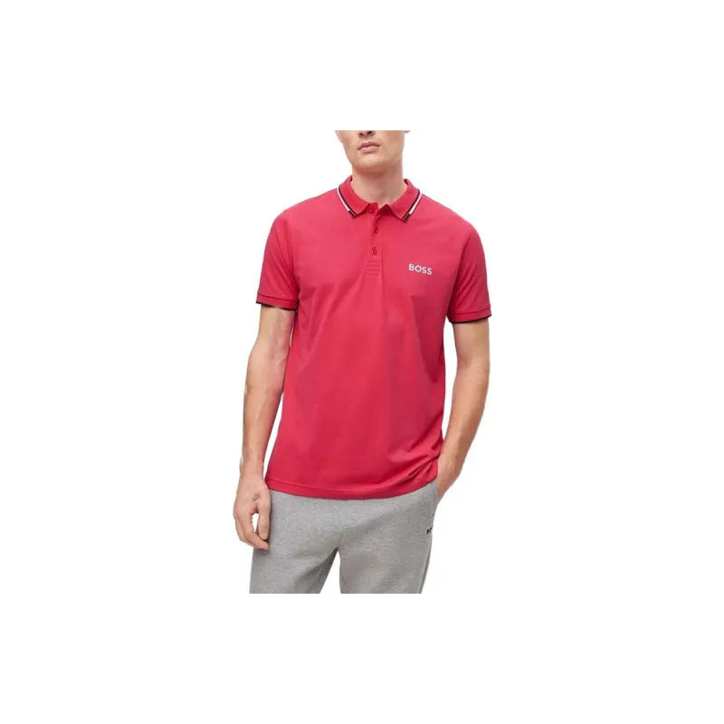 HUGO BOSS Polo Shirts Men Red-1
