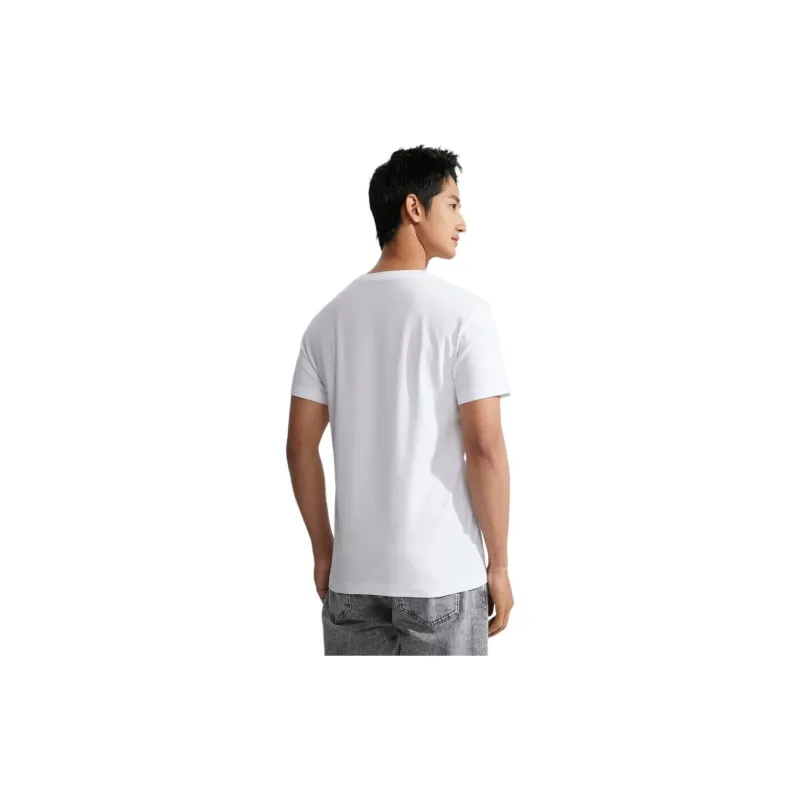 CALVIN KLEIN T Shirt Men's Moon White-2