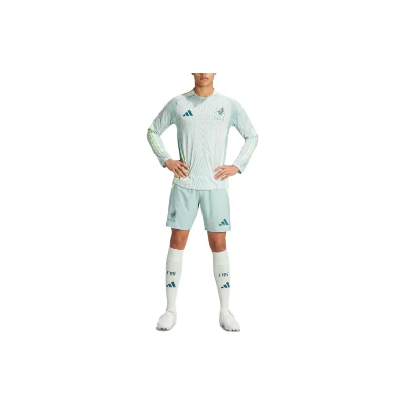 Adidas Free Shipping With AdiClub Mexico 24 Long Sleeve Away Authentic Jersey-5