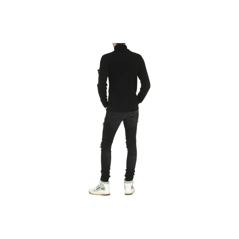 STONE ISLAND Compass Patch Roll Neck Knitted Jumper-5