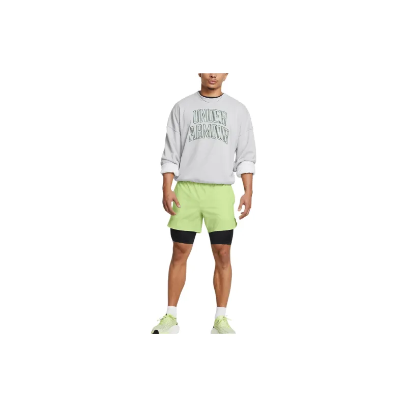 Under Armour Icon Heavyweight Terry Sweatshirt Men's Light Gray-4
