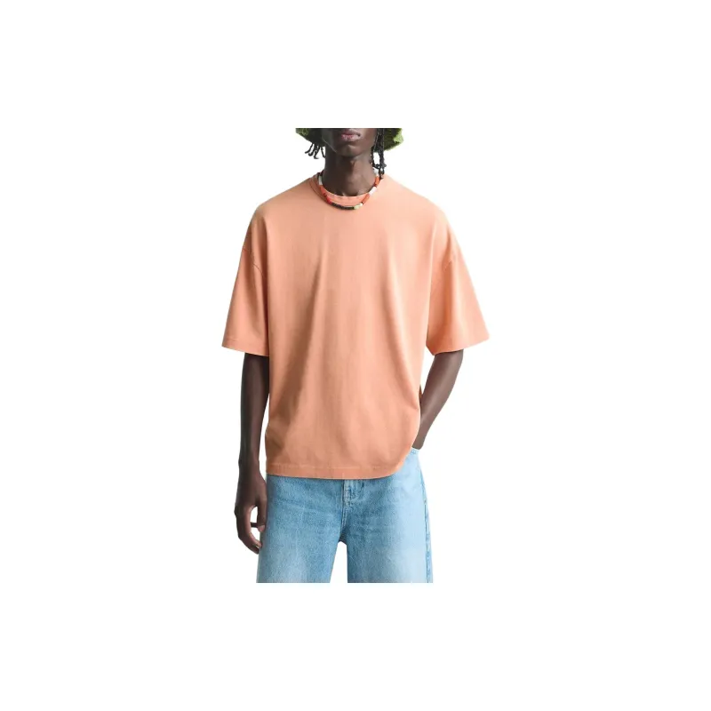 ZARA T-Shirts Men Orange-3