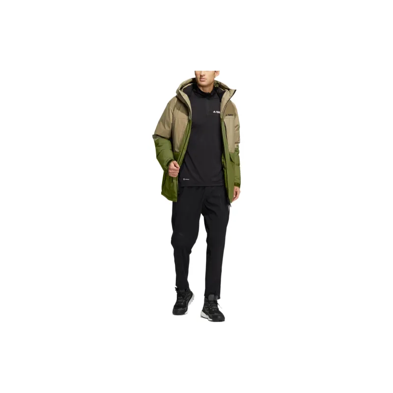 Adidas Down Jacket Unisex Dark Olive Green-5