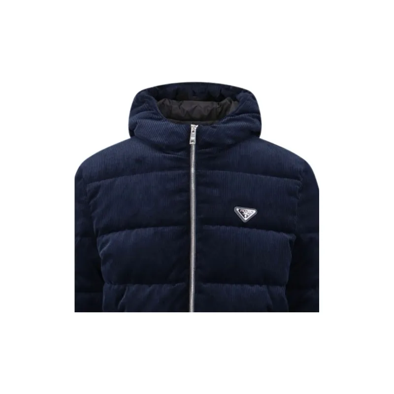 PRADA FW23 Down Jacket Men's Navy-3