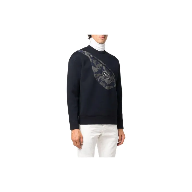 EMPORIO ARMANI Sweatshirts Men Black-3