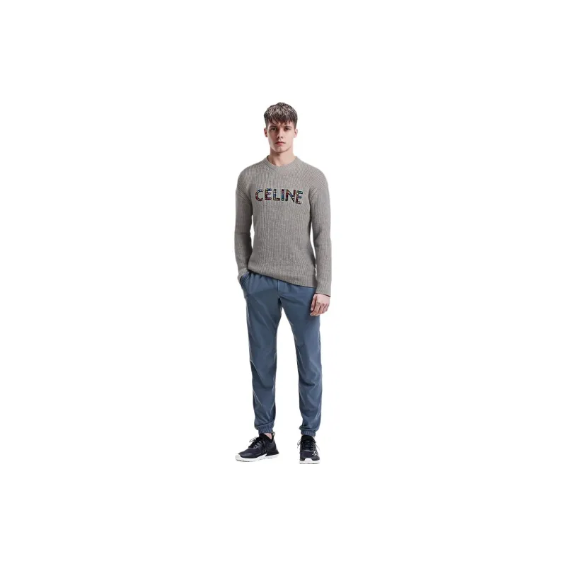 CELINE CELINE DYSFUNCTIONAL BAUHAUS Men's Collections Sweater Men's Light Gray-3