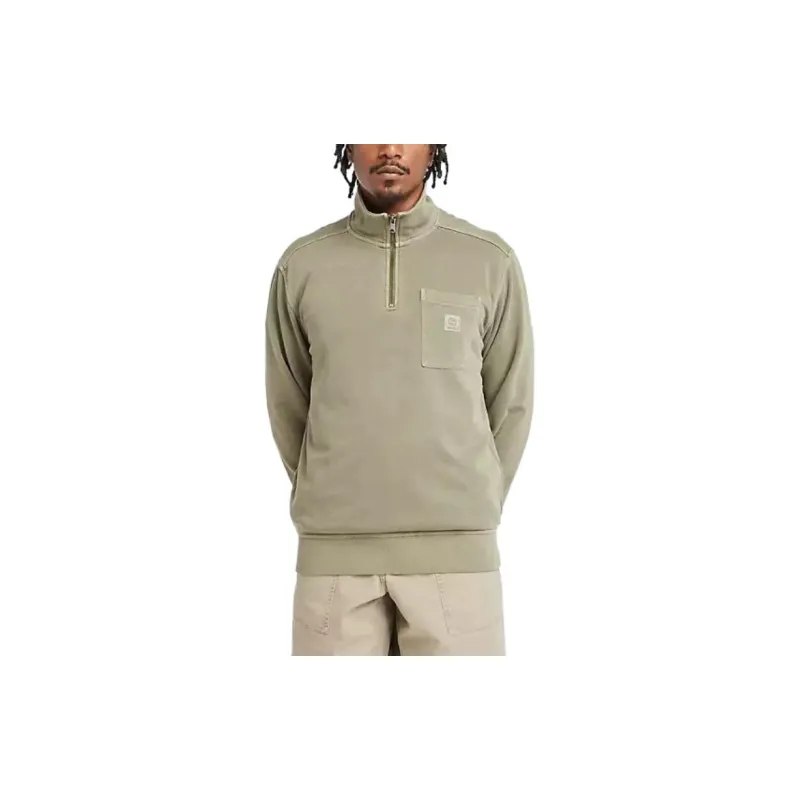 Timberland Garment Dye Quarter-Zip Sweatshirt Sweatshirt Men's Kassel Earthy-3