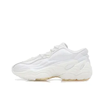 Reebok DMX Run 6 Slip Resistant Low Top Chunky Sneakers Unisex White