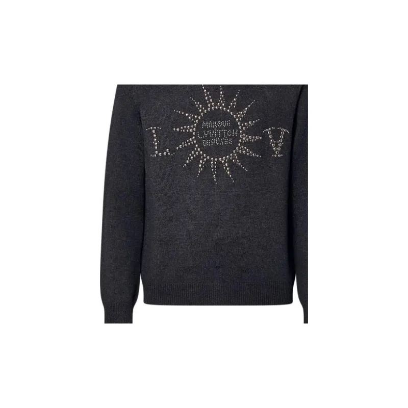 LOUIS VUITTON Embellished Long Sleeved Merino Wool Crewneck-5