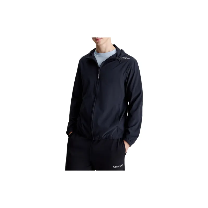 CALVIN KLEIN Trench Coat Europe Version Men's Black-2
