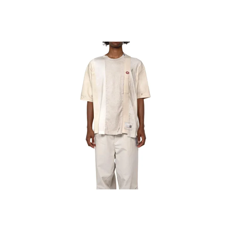 Maison Mihara Yasuhiro Vertical Switching Crewneck T Shirt-2