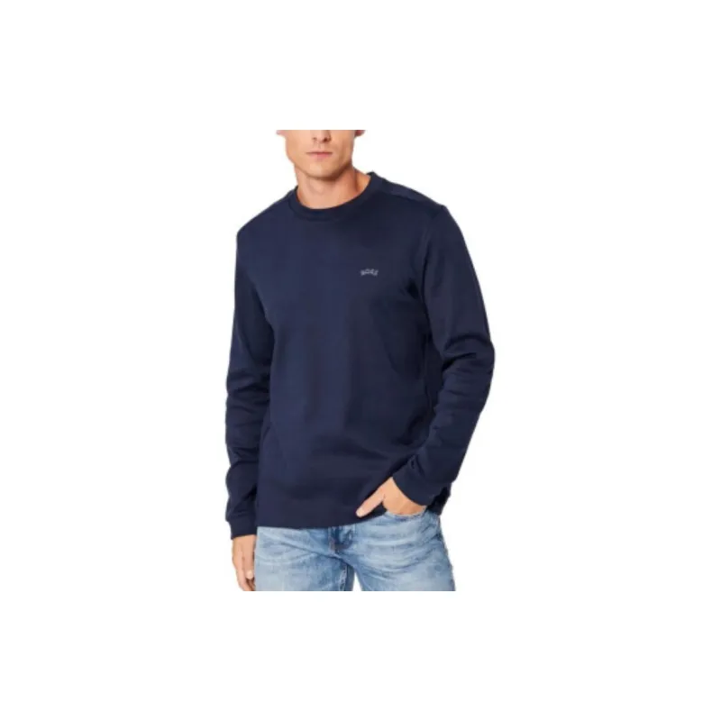 HUGO BOSS Salbo Curved Logo print Sweatshirt-1