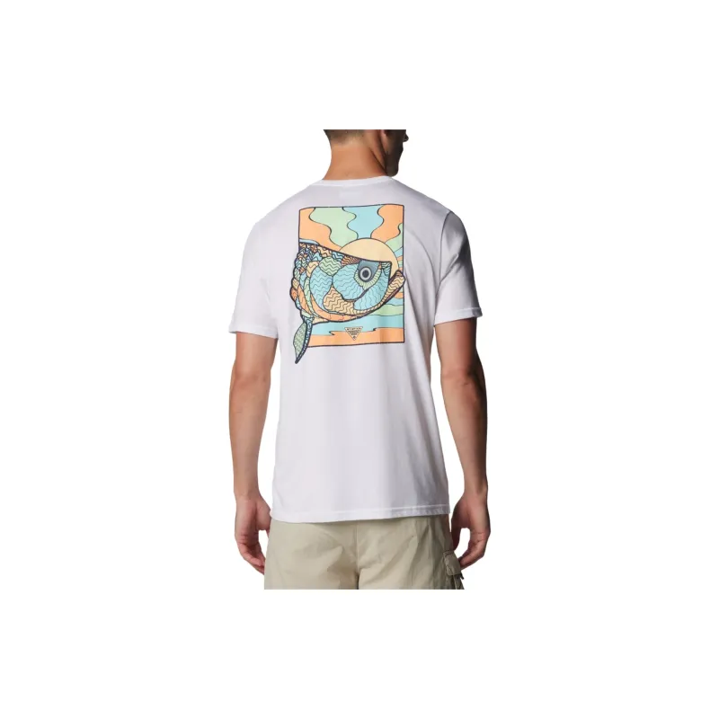 Columbia PFG TARPON RISE T-Shirt Men White-2