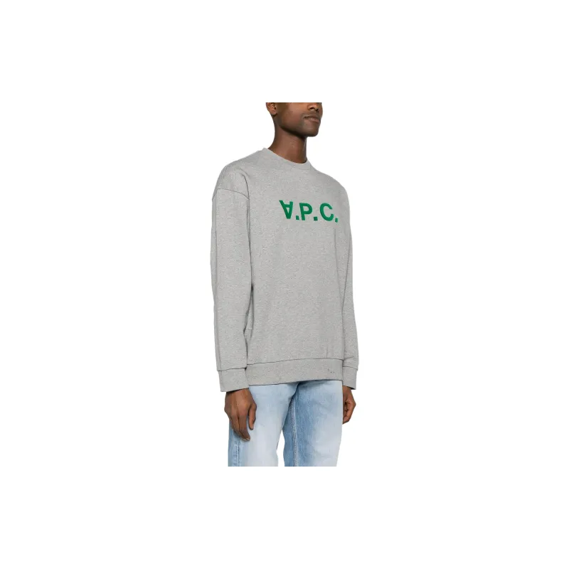 A.P.C Eliot Logo Printed Crewneck Sweatshirt-3