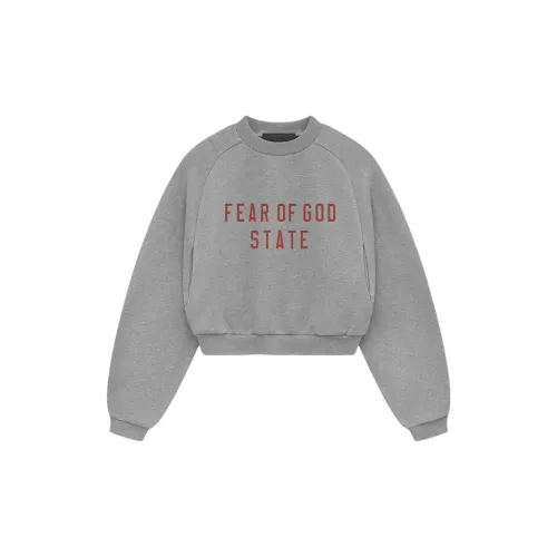 Fear Of God Essentials Sweatshirts Women's Oatmeal Gray/Dark Heather