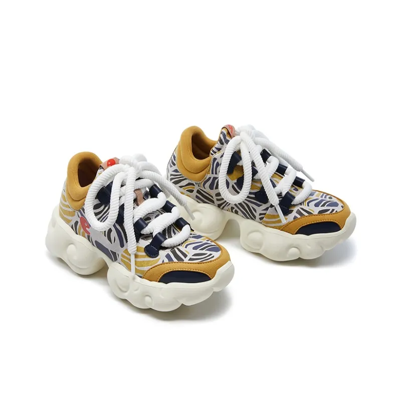 U.IN Painted Travel Cloud Collection Low Top Chunky Sneakers Women's-15