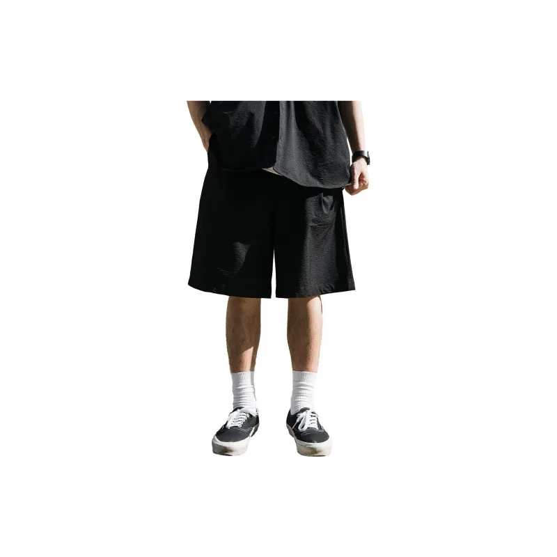 PUNCTILIOUS Casual Shorts Unisex Black-1