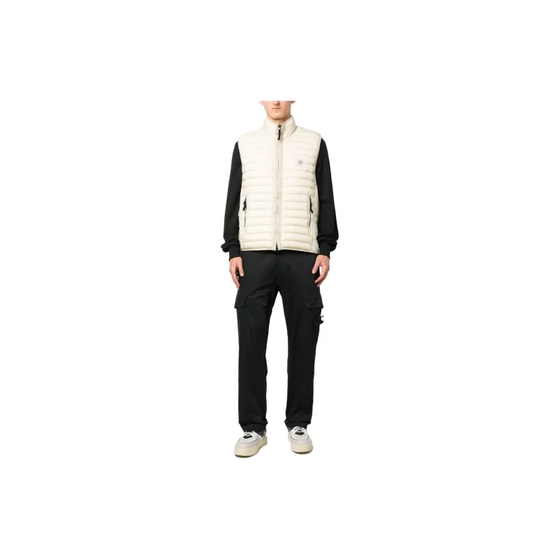 STONE ISLAND Vests Men White-1