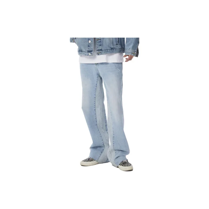 WAITINGWAVE Jeans Men's Light Blue-2