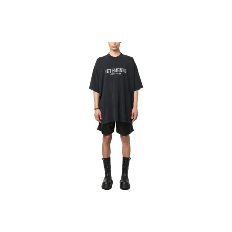 Vetements Limited Edition Crystal Logo T Shirt-1