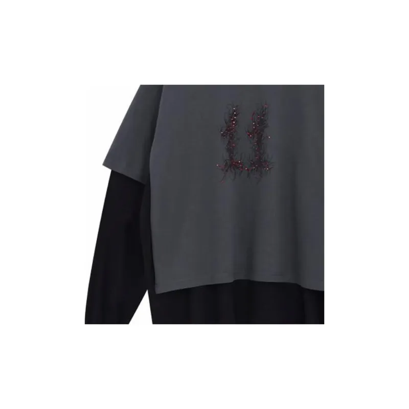 WE11DONE SS24 T Shirt Unisex Gray-1