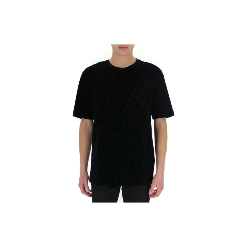 FENDI FF jacquard Terry T shirt-2