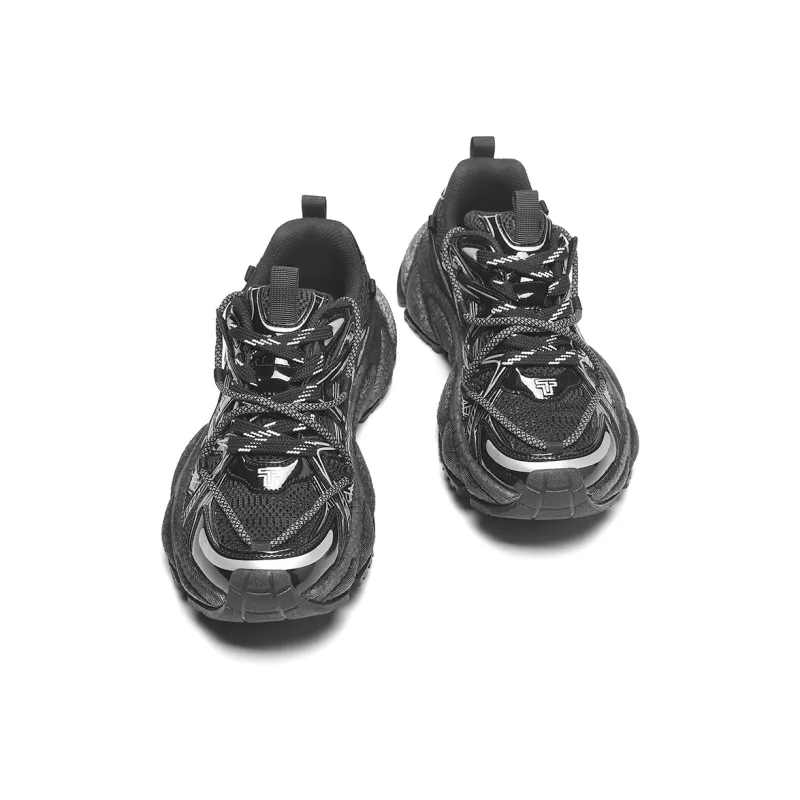 TCELLARS Cushioning Abrasion Resistant Lightweight Height Increasing Mat Low Top Chunky Sneakers Unisex-4