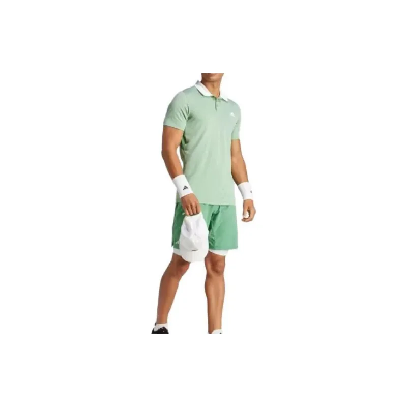 Adidas Tennis Freelift Polo Shirt Polo Shirt Men's Green-4