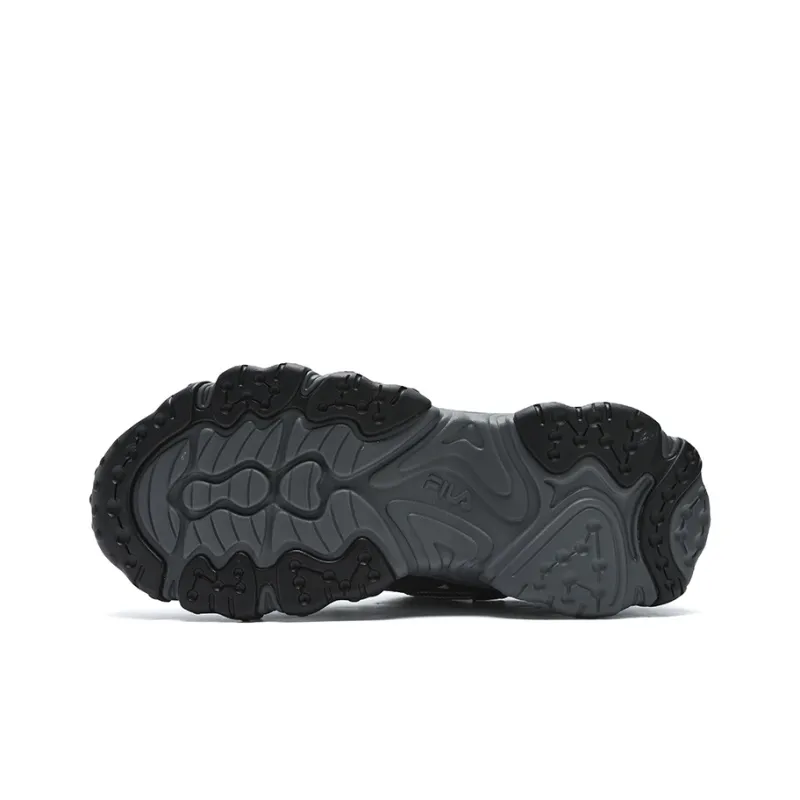 FILA Cat Paw 5th Generation Slip Resistant Moisture Wicking Coverage Low Top Running Shoes Men's Black Gray-5