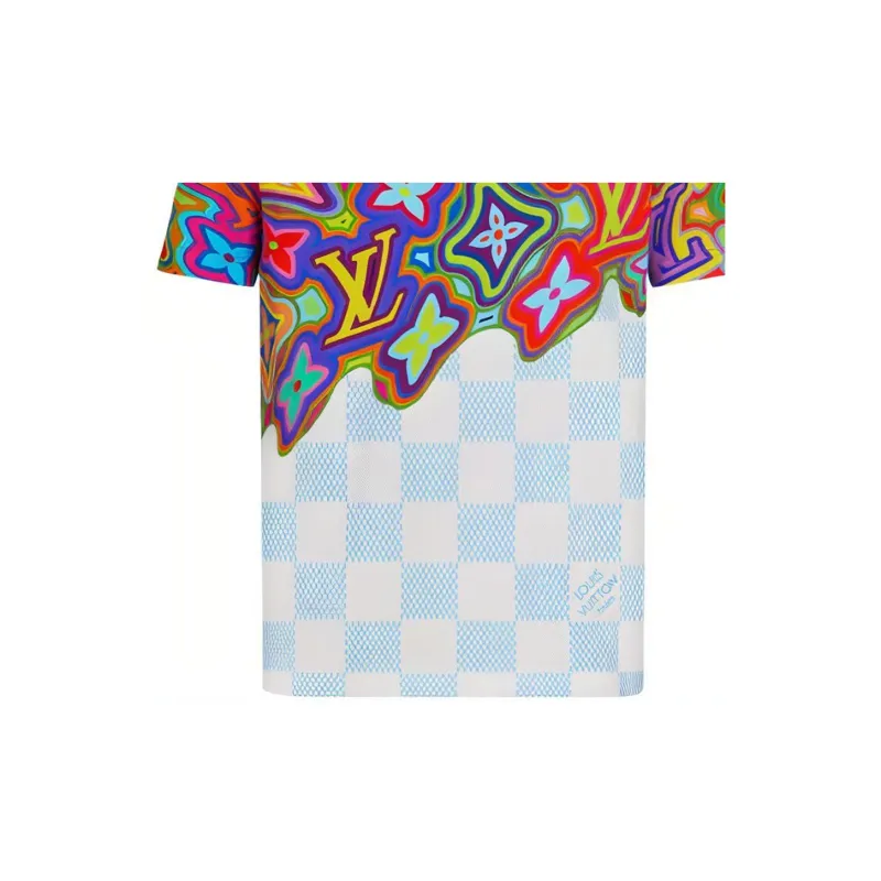 LOUIS VUITTON SS21 Monogram Dissolved Printed Crewneck Pullover Short Sleeve T-shirt-4