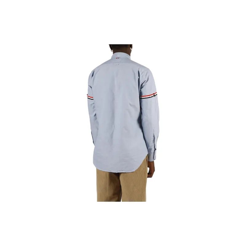 THOM BROWNE Long Sleeved Striped Detail Shirt-2